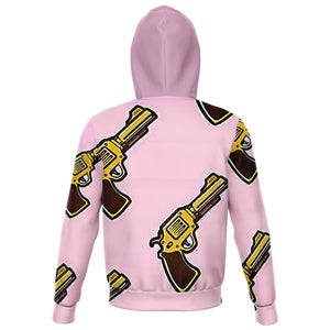 Saved By A Pink Gun Pullover Pink Hoodie