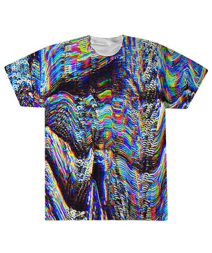 VHS Glitch All Over Print T-Shirt