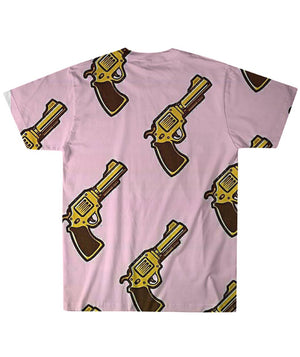 Saved By A Pink Gun Custom Tee Shirt