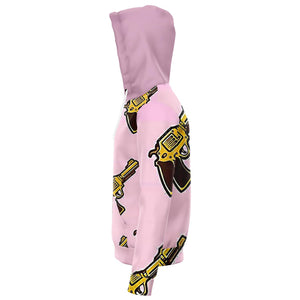 Saved By A Pink Gun Pullover Pink Hoodie