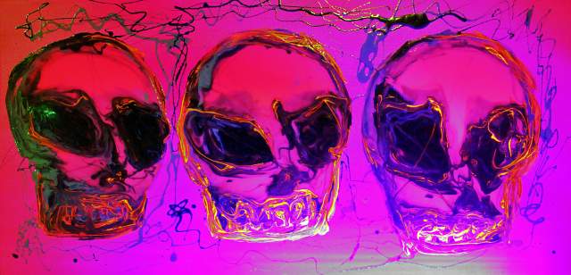 3Skullz | Contemporary Large Painting On Canvas