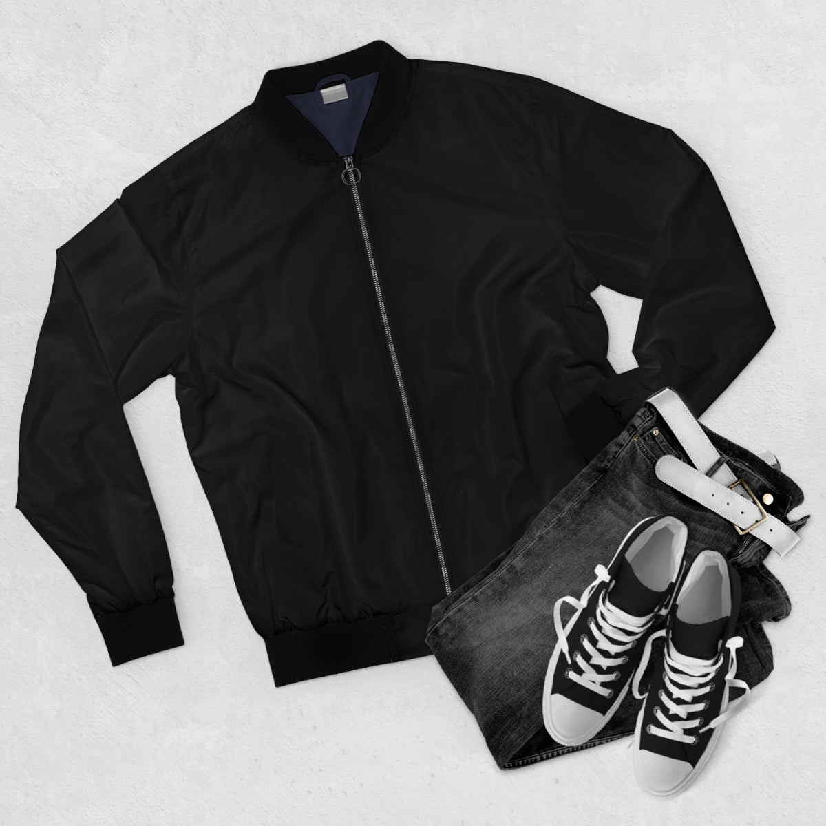We The Self Governed Black Bomber Jacket