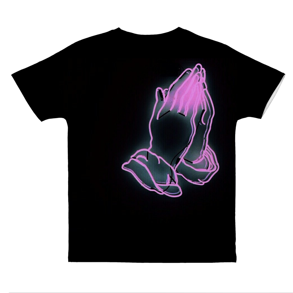 PRAY Neon Prayers All Over Print Tee