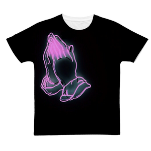 PRAY Neon Prayers All Over Print Tee