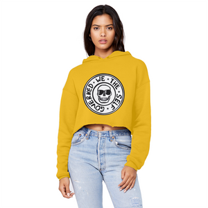 Women's Cropped Raw Edge Boyfriend Hoodie