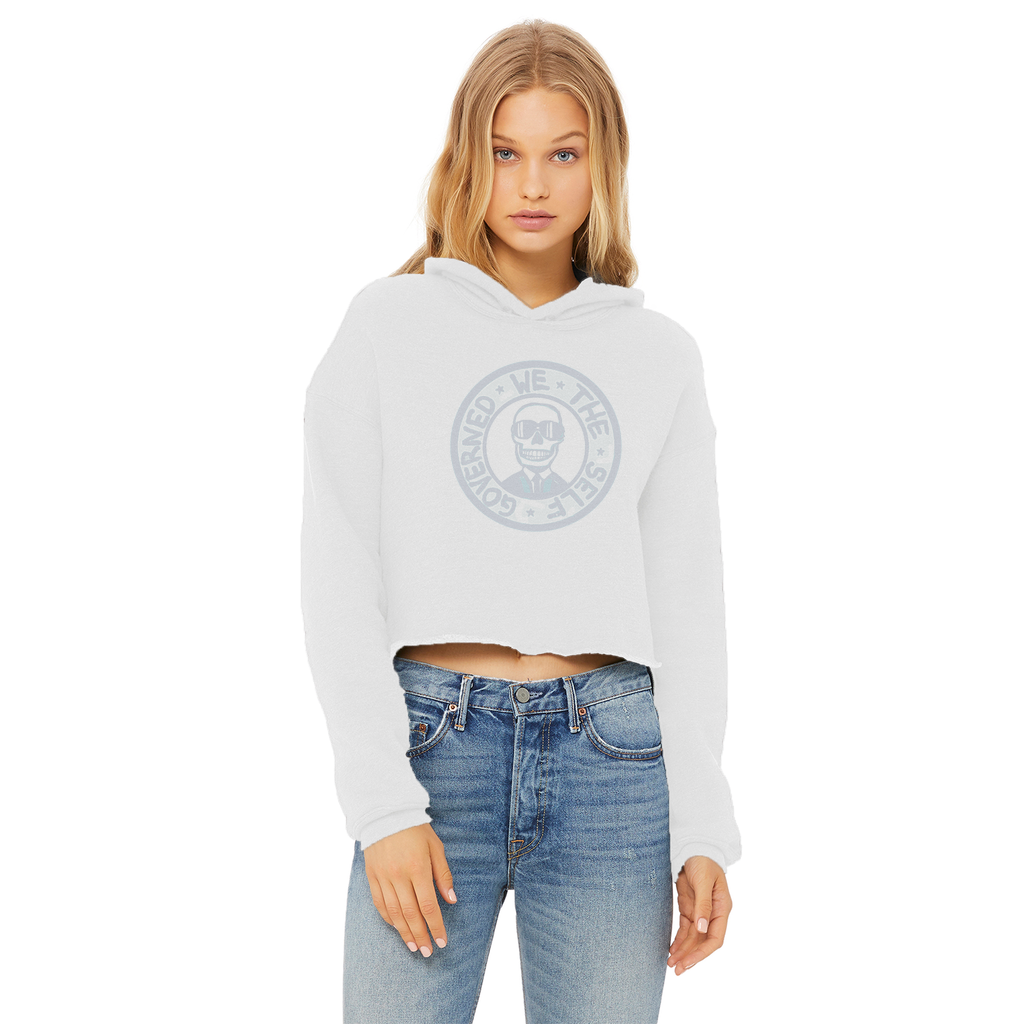 Self Governed Logo Womens Cropped Hoodie