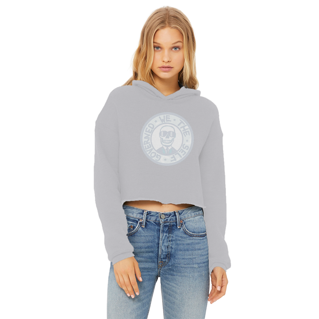 Self Governed Logo Womens Cropped Hoodie