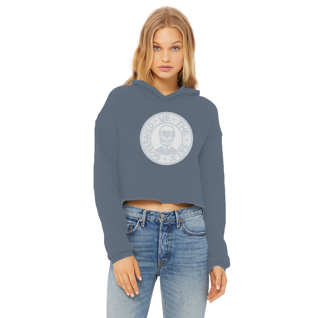 Self Governed Logo Womens Cropped Hoodie