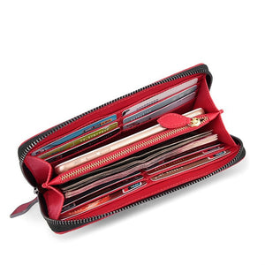 Designer Inspired Rivet Studded 100% Italian Leather Fashion Wallet