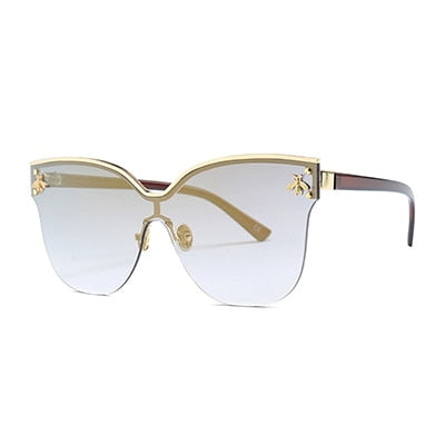 Vintage Cat Eye Golden Bee Fashion Sunglasses UV400