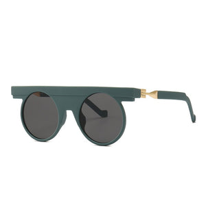 Fashion Steampunk Round Frame Vintage Sunglasses UV400 Protection 2019