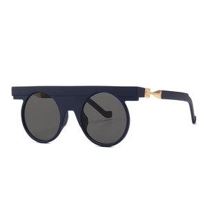 Fashion Steampunk Round Frame Vintage Sunglasses UV400 Protection 2019