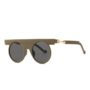 Fashion Steampunk Round Frame Vintage Sunglasses UV400 Protection 2019