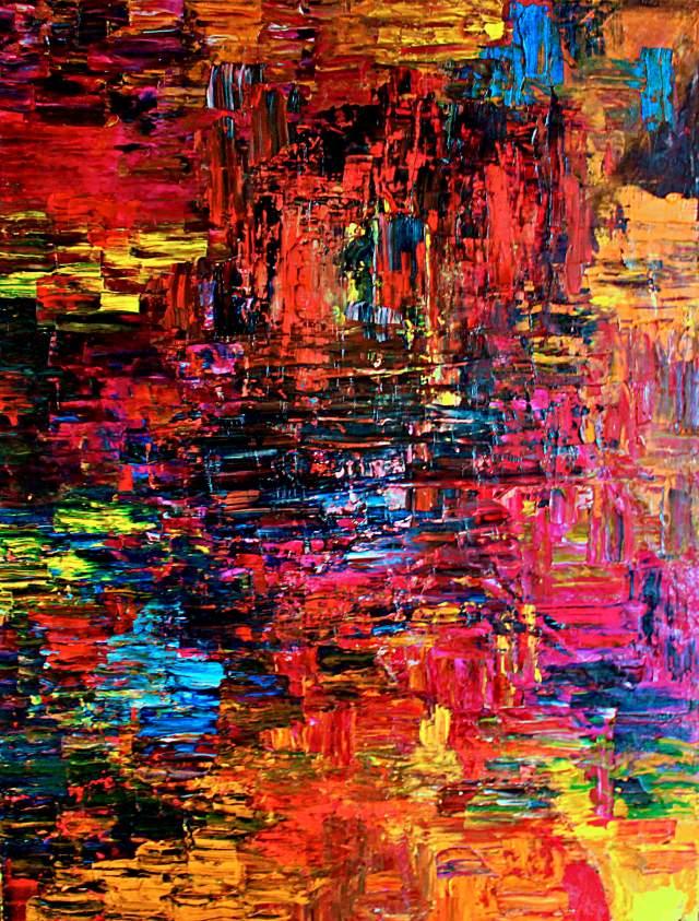 The Inferno | Abstract Art Contemporary Painting