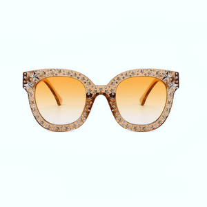 Star Detail Mirrored Fashion Sunglasses