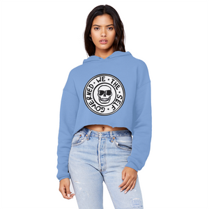 Women's Cropped Raw Edge Boyfriend Hoodie
