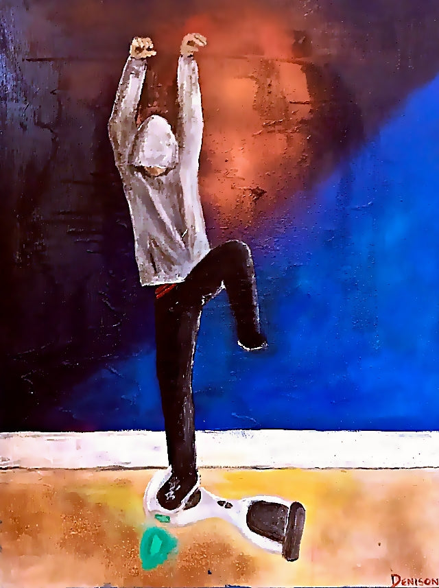 Self Portrait On Hoverboard