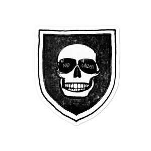 Mad Citizen Skull Vinyl Sticker