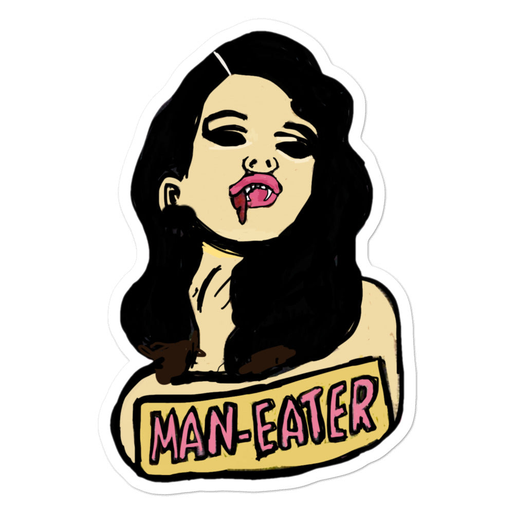 Hot Sexy Girl Maneater Custom Vinyl Sticker Decals