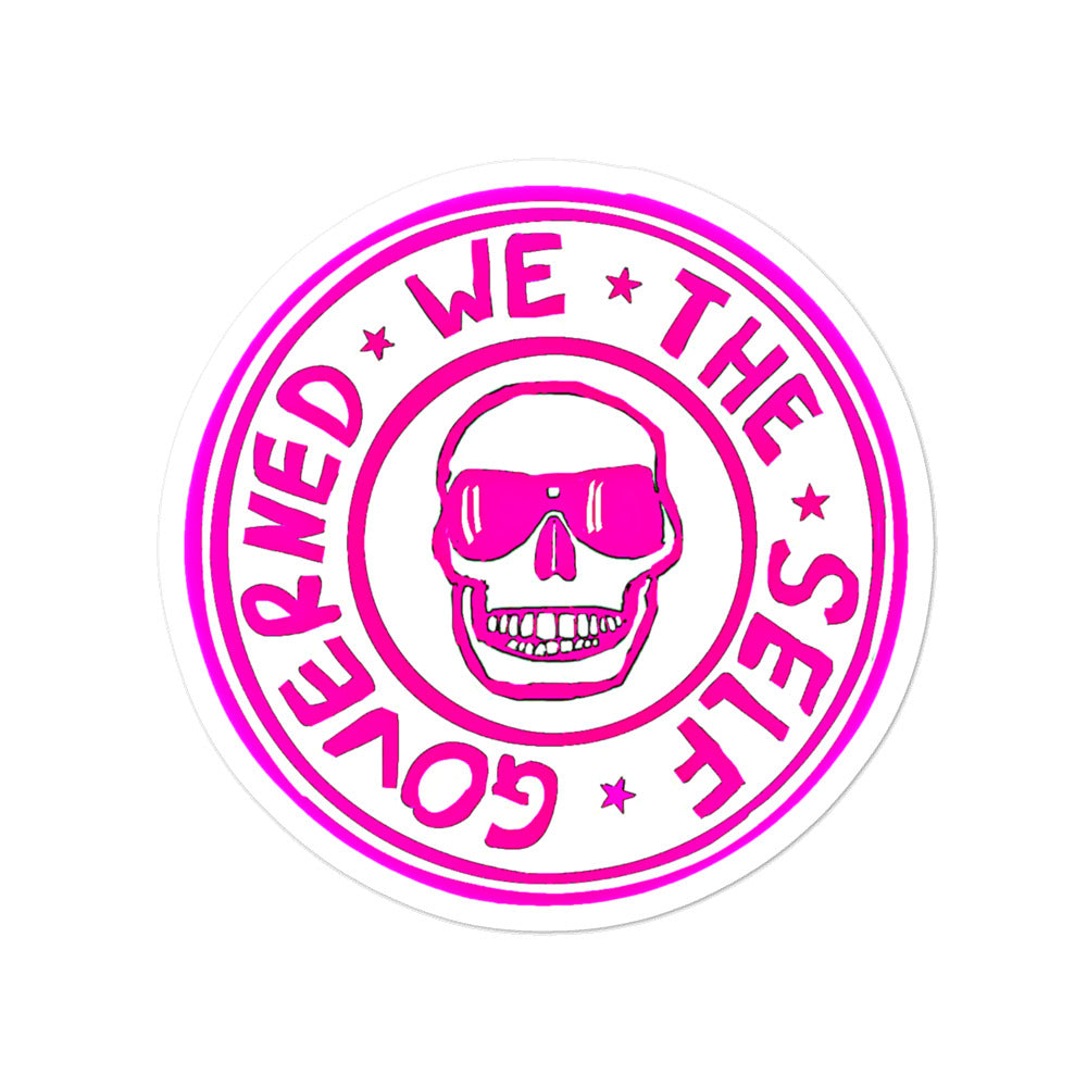 WTSG Pink Logo Custom Stickers