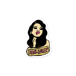 Hot Sexy Girl Maneater Custom Vinyl Sticker Decals