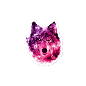 Pink Wolf Custom Vinyl Sticker Decals