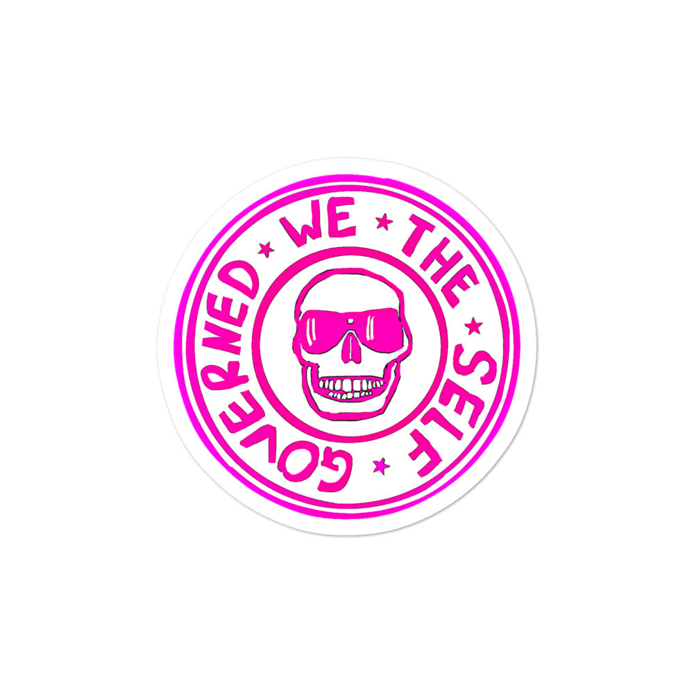 WTSG Pink Logo Custom Stickers