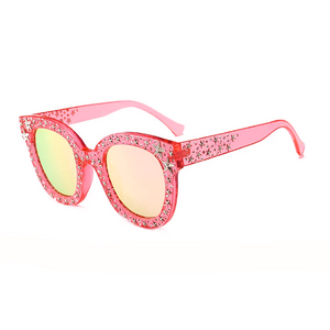 Star Detail Mirrored Fashion Sunglasses
