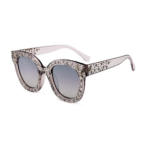Star Detail Mirrored Fashion Sunglasses