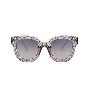Star Detail Mirrored Fashion Sunglasses