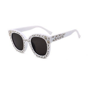 Star Detail Mirrored Fashion Sunglasses